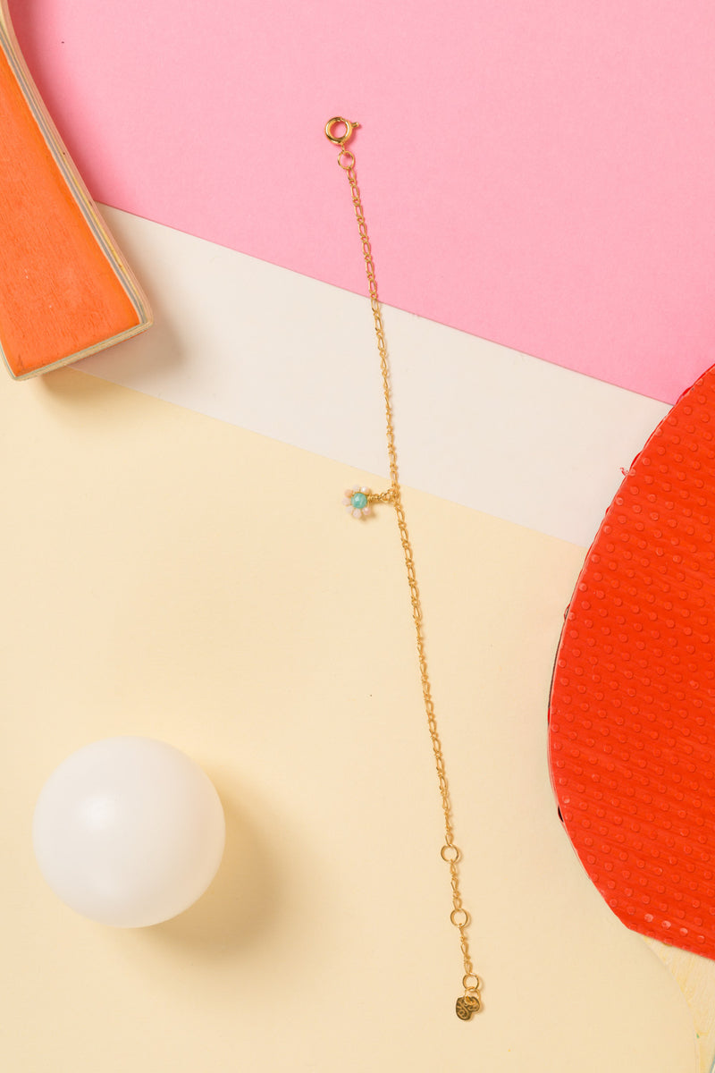 bracelet neili amazonite/opale rose