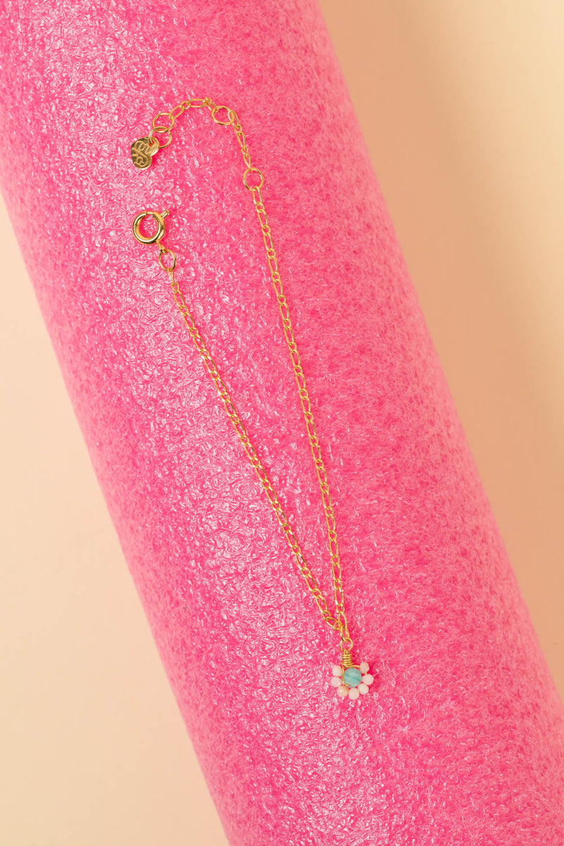 bracelet neili amazonite/opale rose