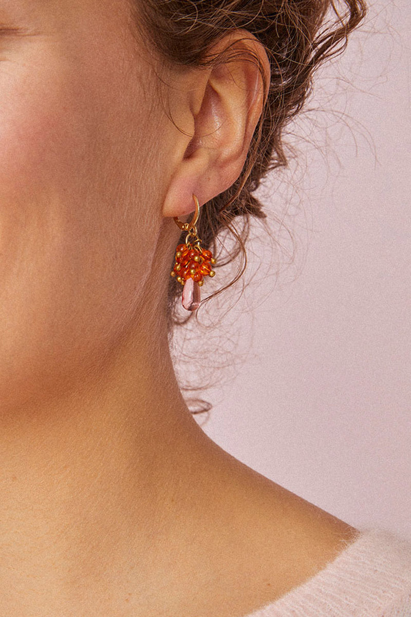 boucles d'oreilles astree papaye