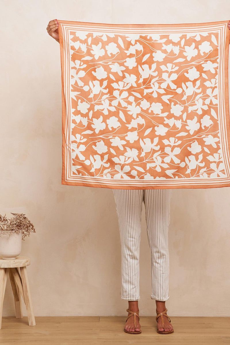 Foulard Floran Campagne Vintage Abricot