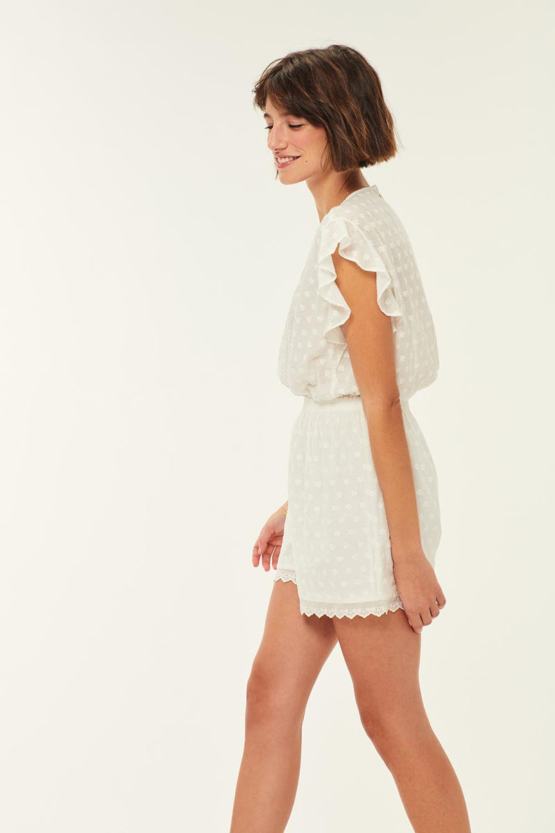 Renanas Ecru Playsuit