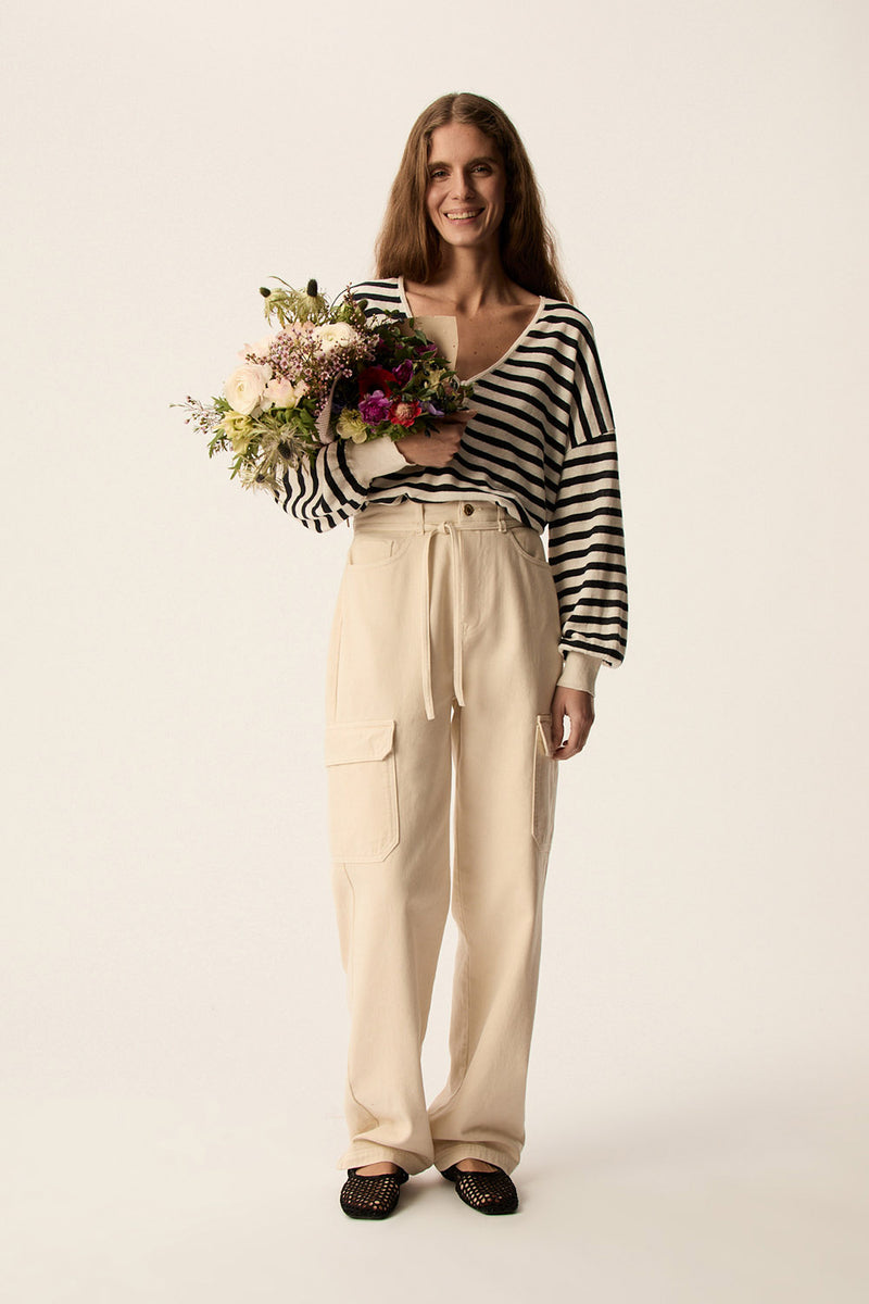 Jumper Brad Creme/Marine