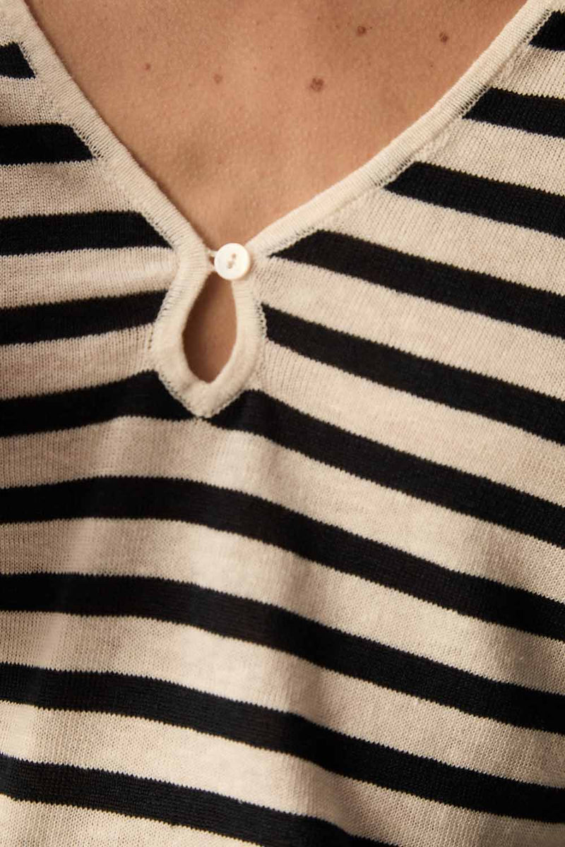 Jumper Brad Creme/Marine