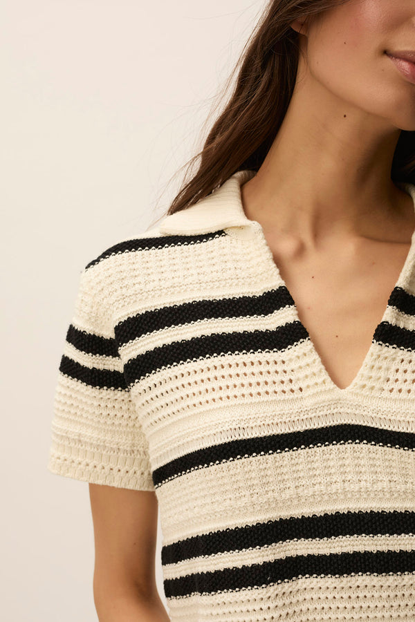 Pull Dembo Creme/Noir