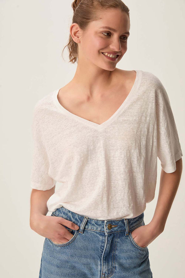 Tee-shirt Hanina Ecru
