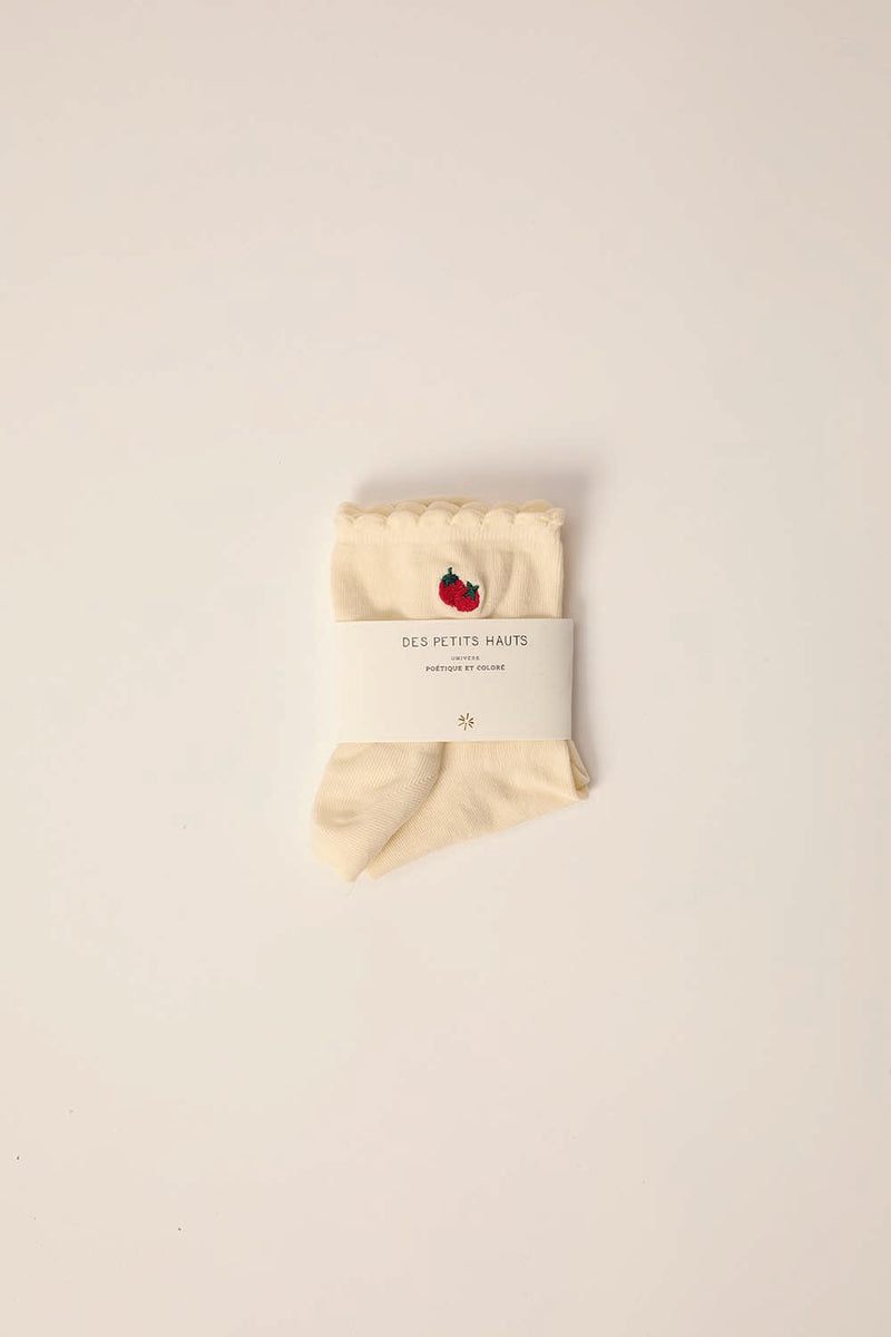 Chaussettes Manou Ecru