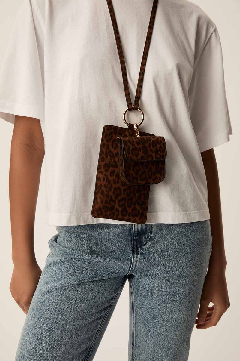 Petite pochette Orora Leopard