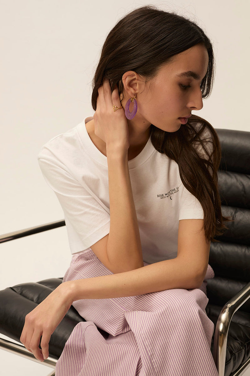 Boucles D'Oreilles Nadi Lavande