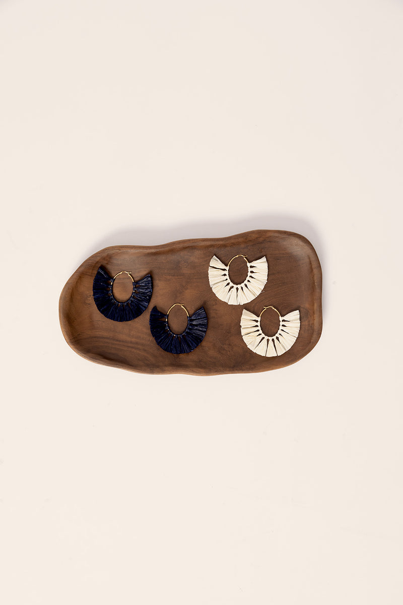 Boucles D'Oreilles Natsuko Ecru