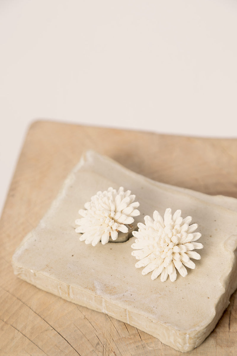 Boucles D'Oreilles Nodetta Ecru