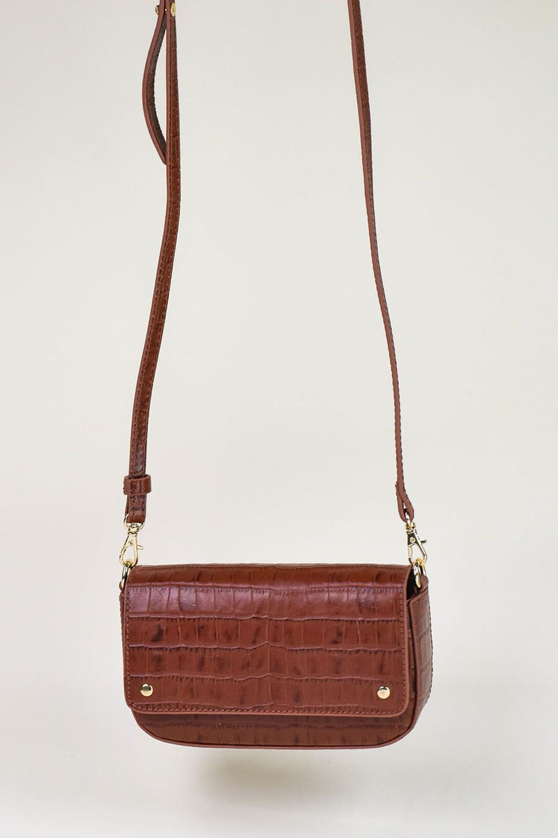 Sac Vera Croco Cognac