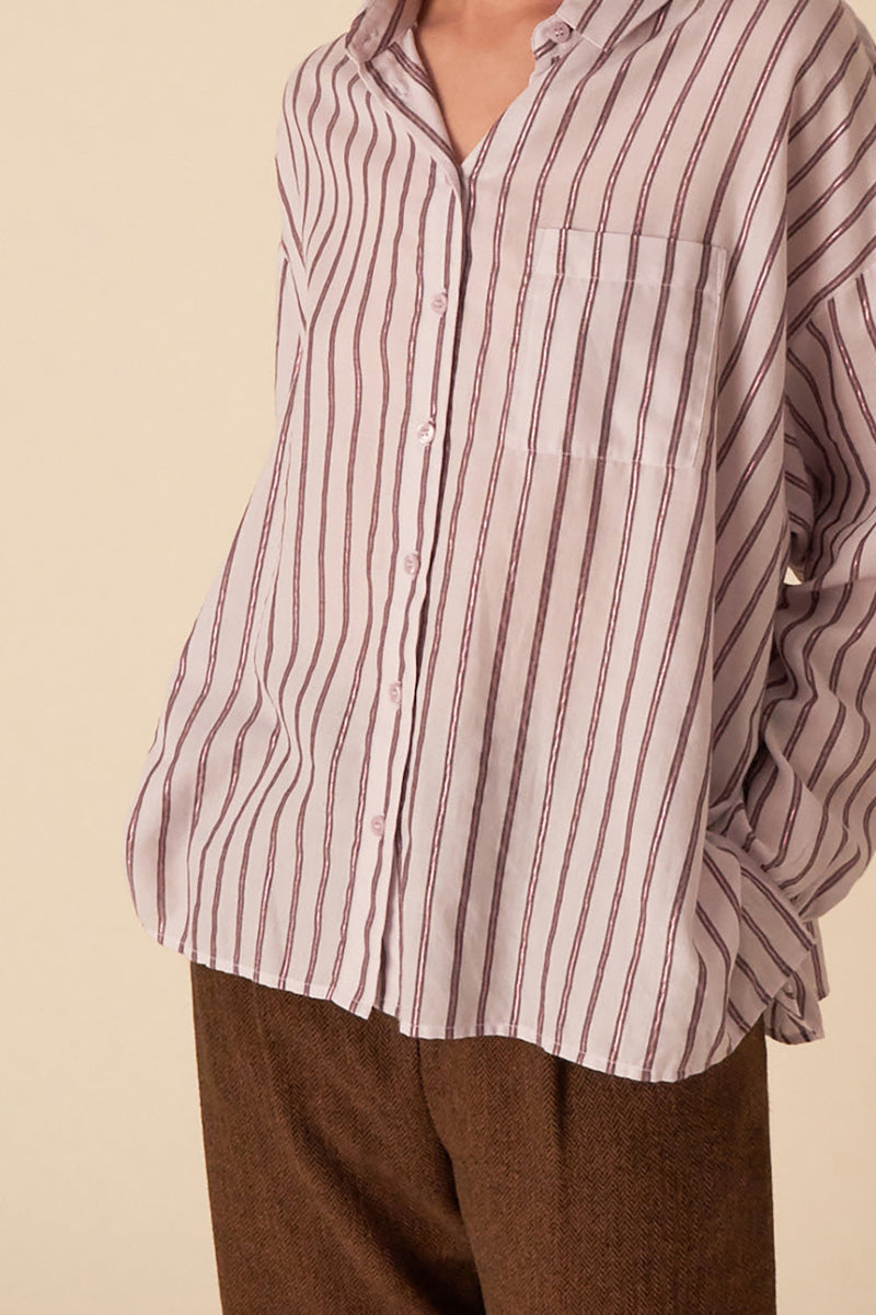 chemise romane carli blueberry
