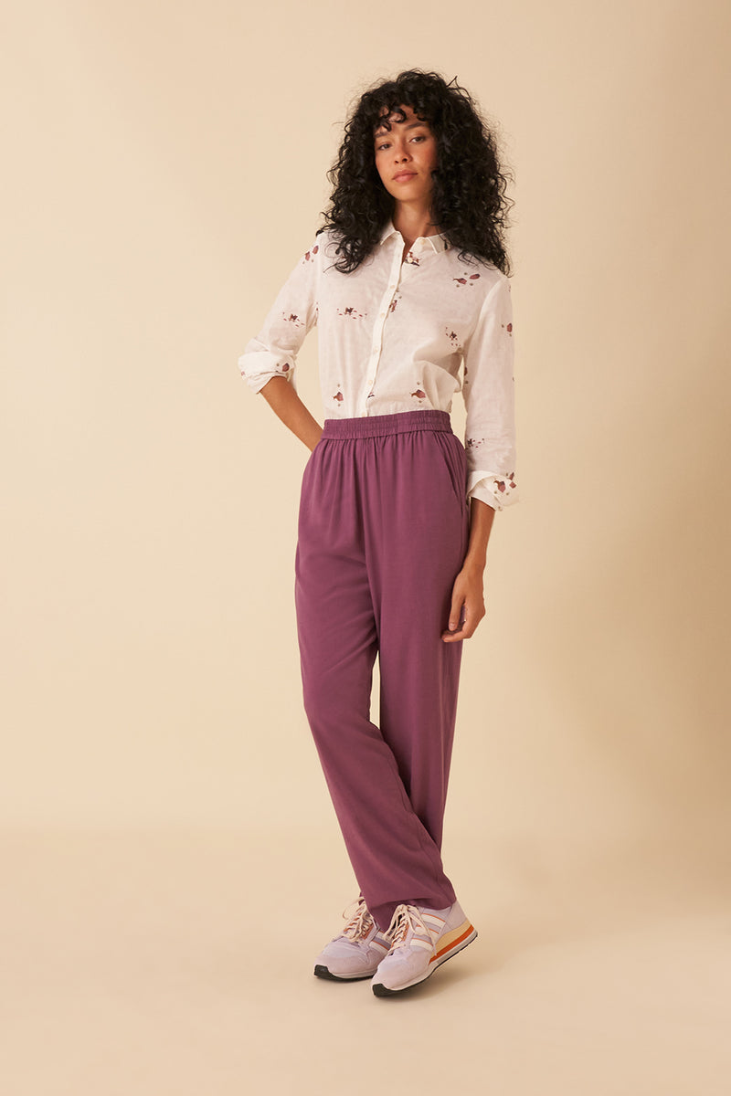 violette soka trousers