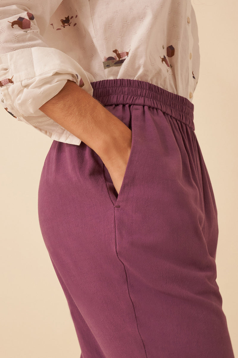 violette soka trousers
