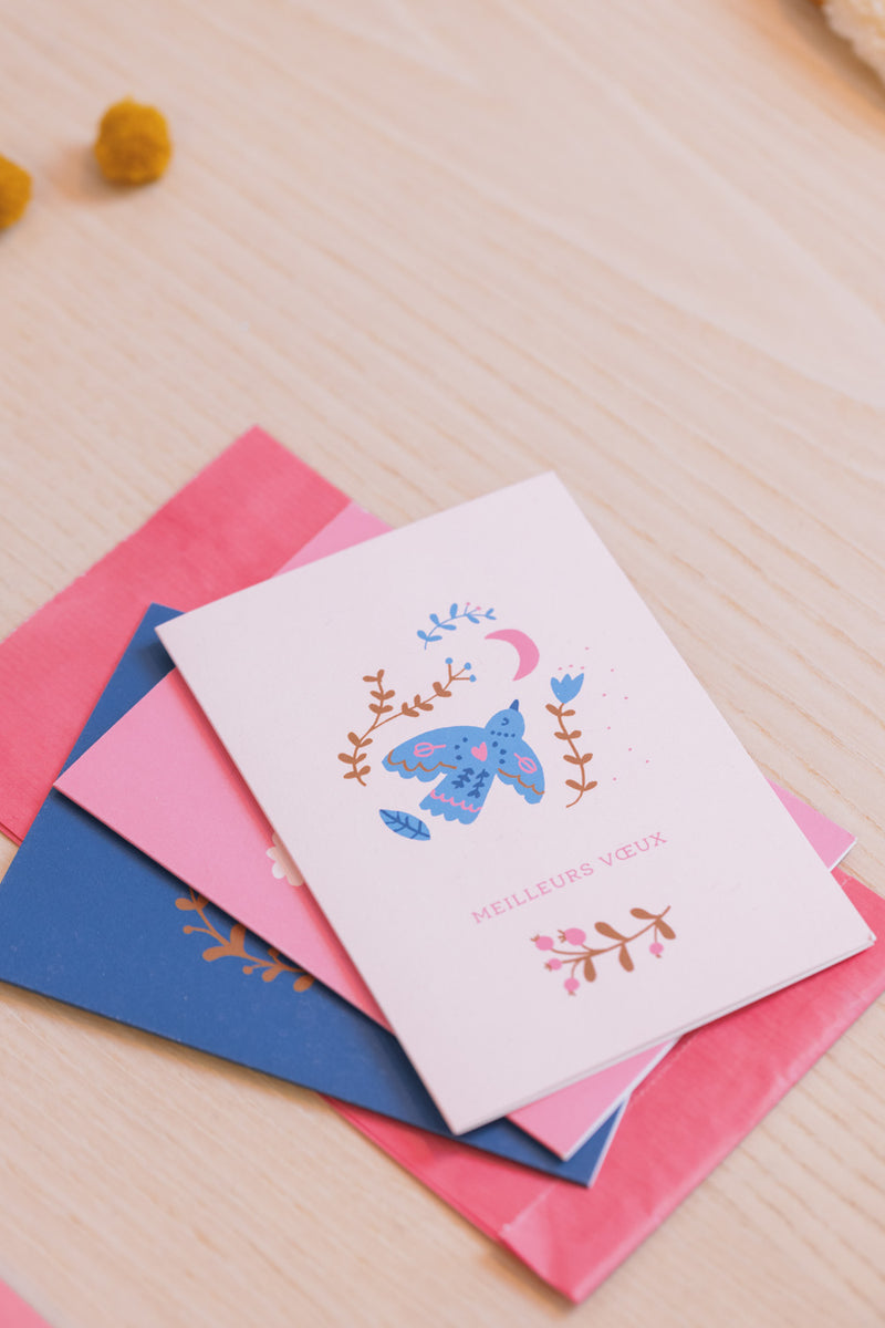 Set of 3 greeting cards
