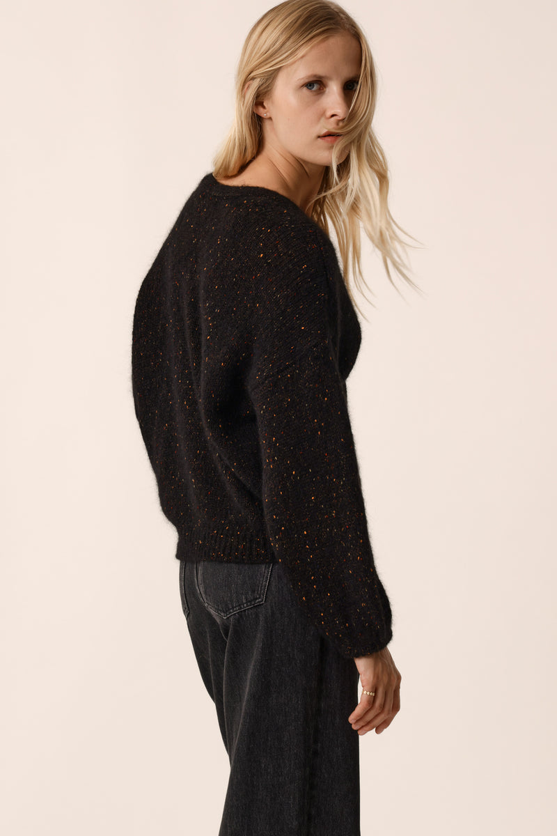 Cardigan Celestin Boutonne Noir