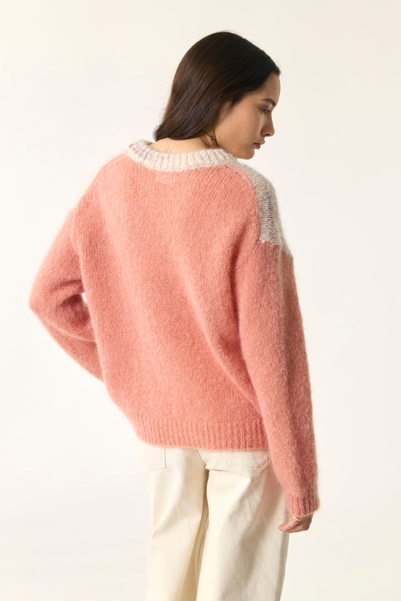 Pull Alison Coing/Brume Ecru