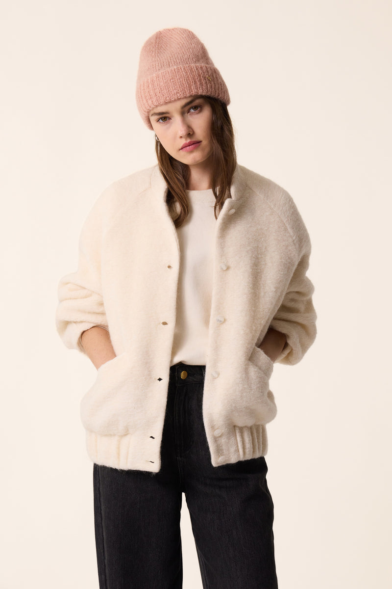 Knitted jacket Hildou Creme