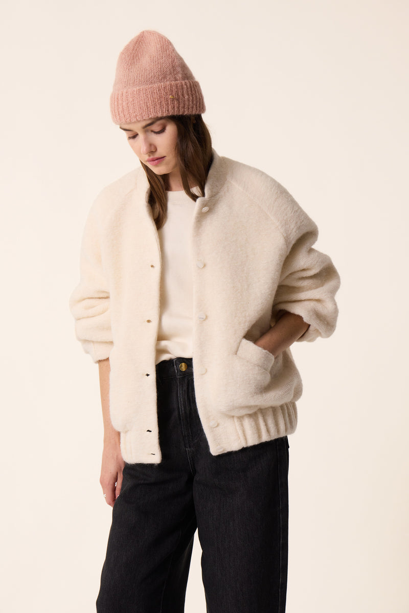 Knitted jacket Hildou Creme