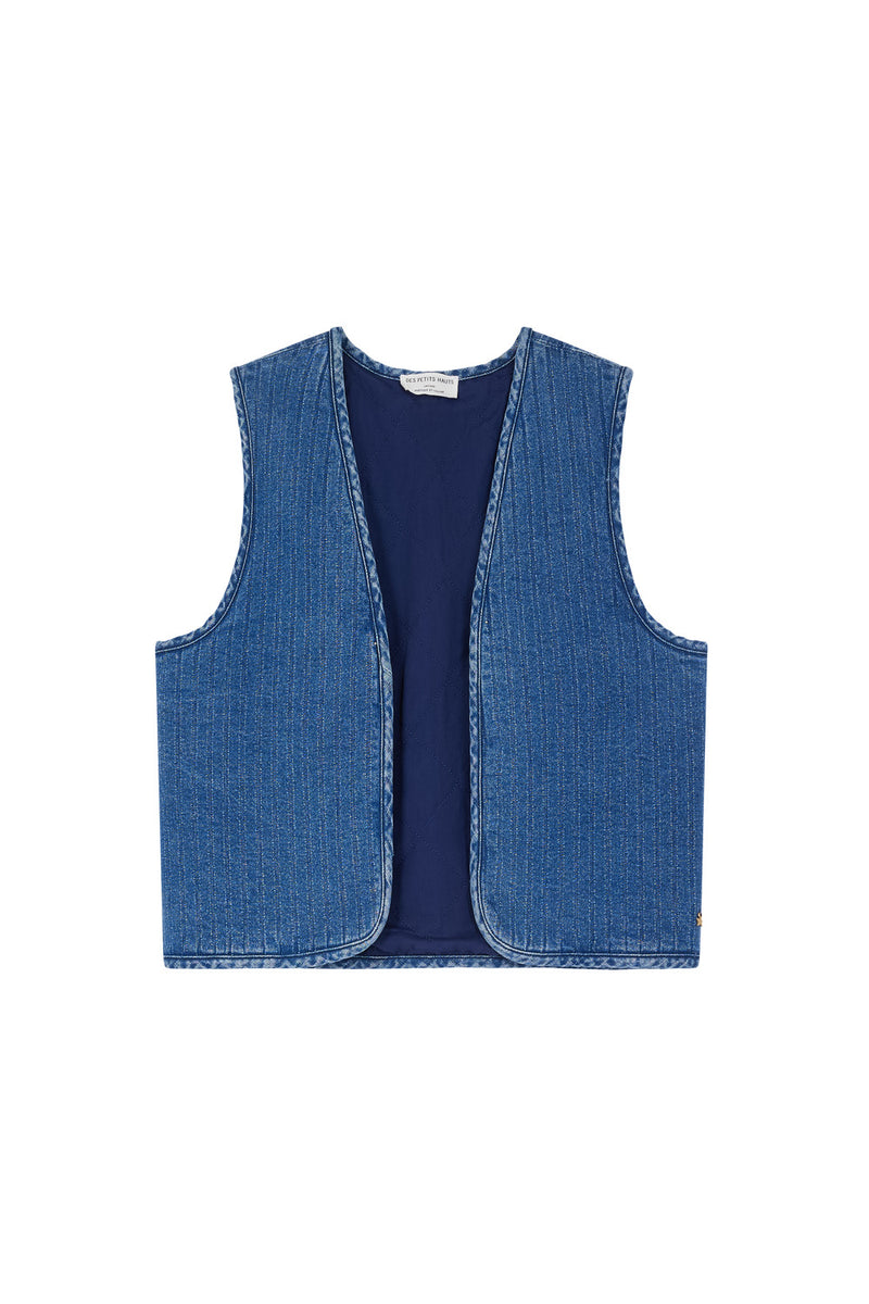 Waistcoat Loucy Middle Blue