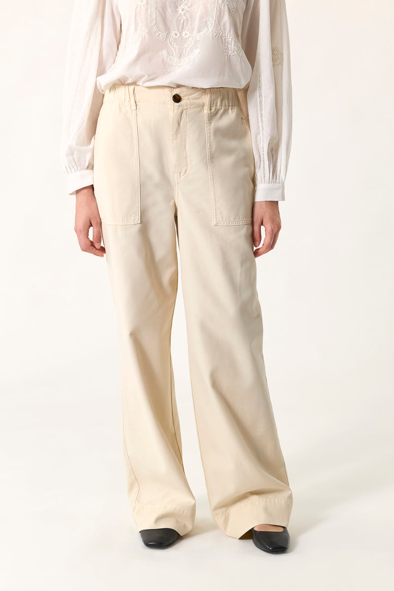 Trousers Elaia Ecru