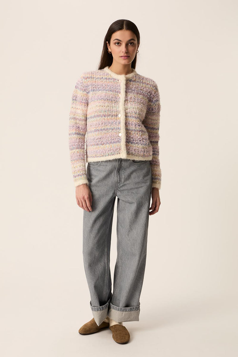 Cardigan Appy Multico Poudre