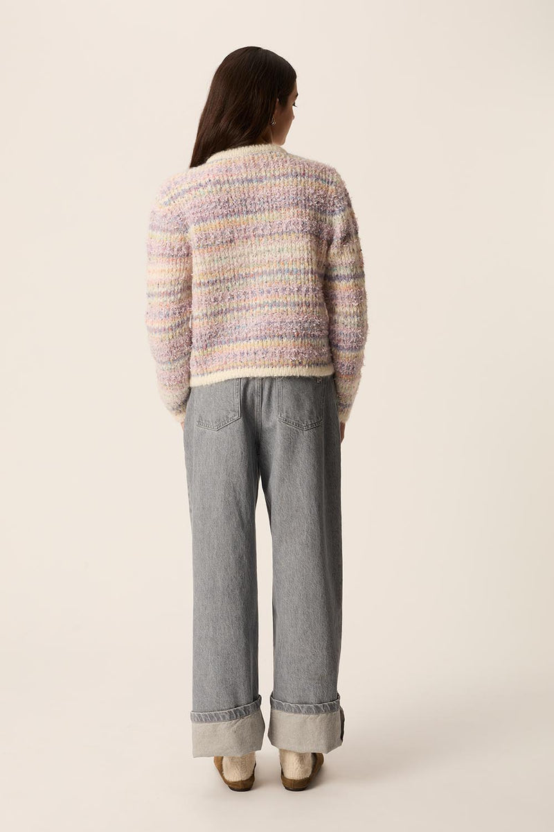 Cardigan Appy Multico Poudre