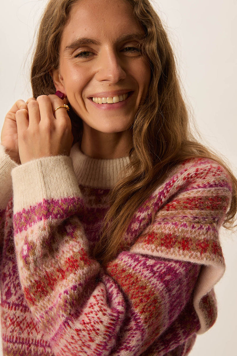 Pull Coco Jacquard Loup