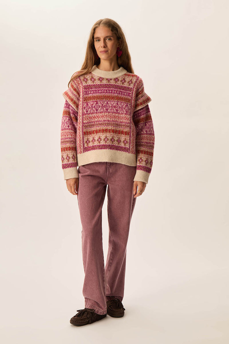 Pull Coco Jacquard Loup