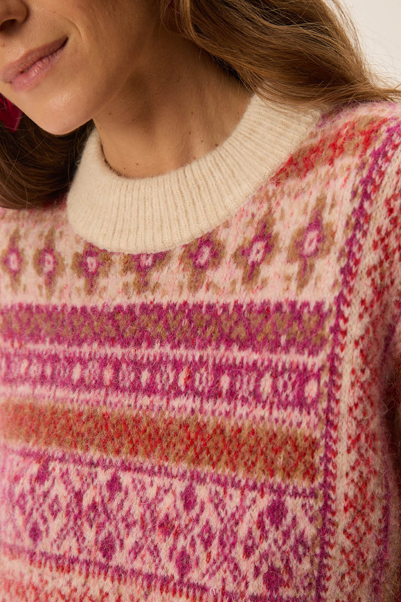 Pull Coco Jacquard Loup