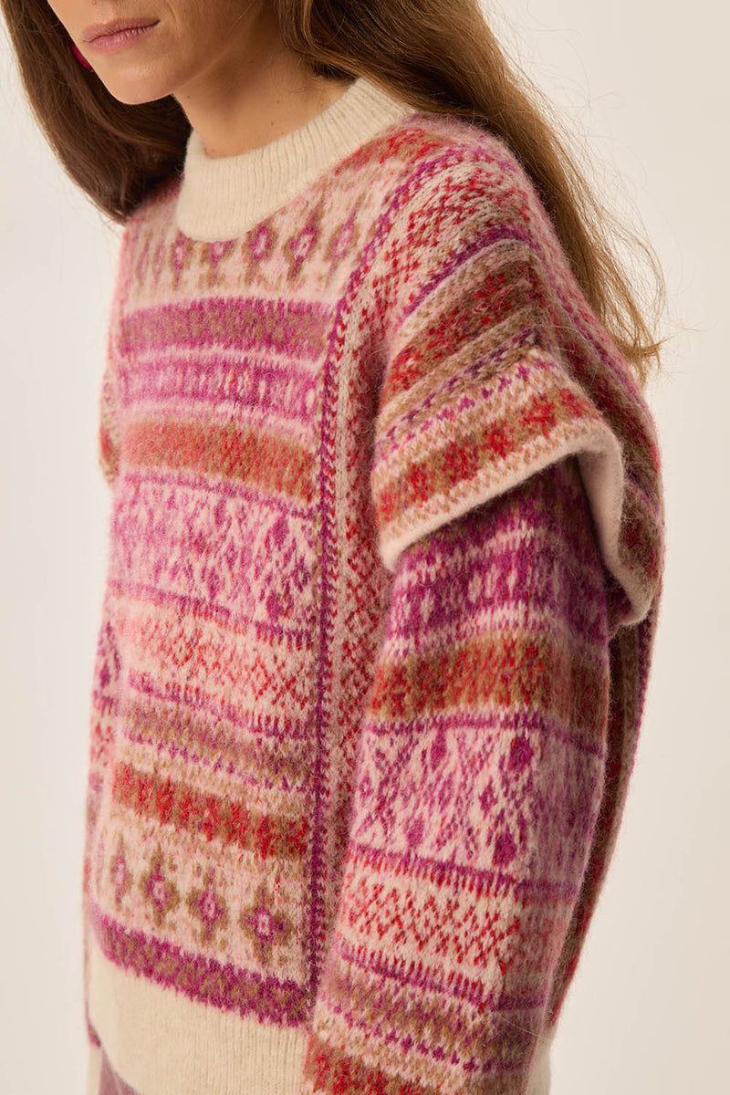 Pull Coco Jacquard Loup