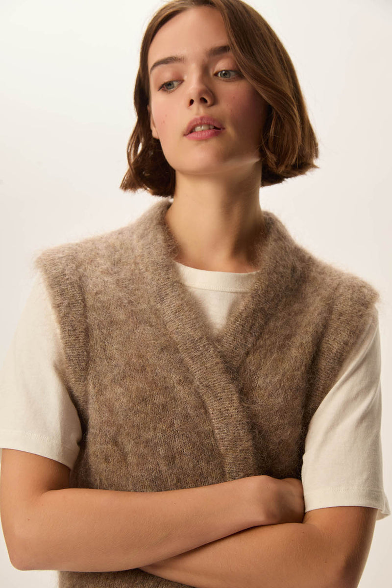 Gilet Alvine Loup