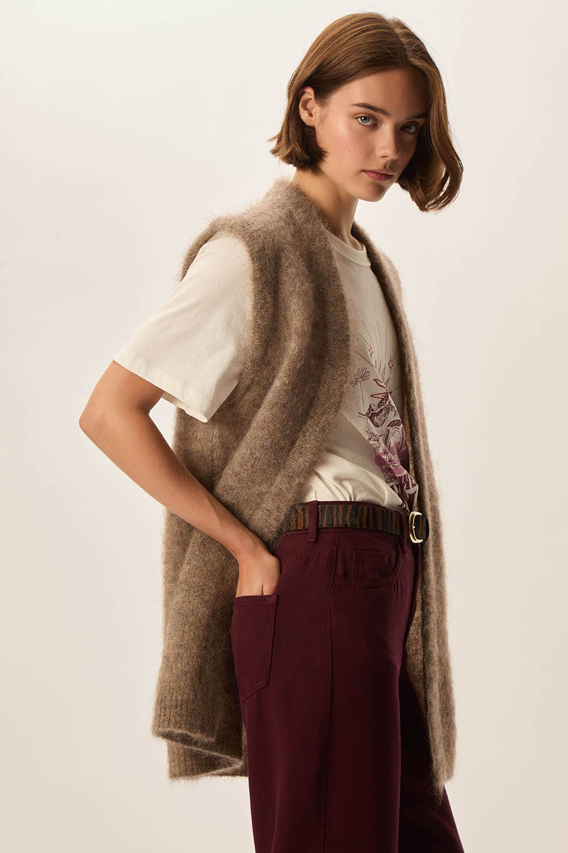 Gilet Alvine Loup