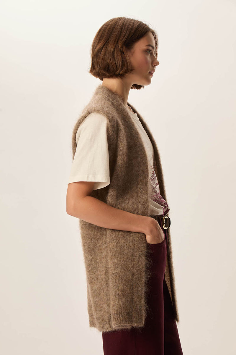 Gilet Alvine Loup