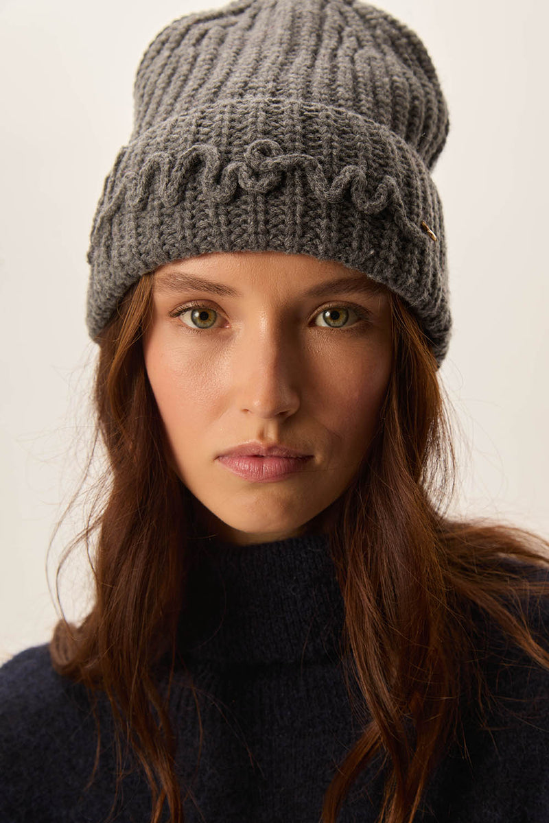 Beanie hat Dotty Anthracite