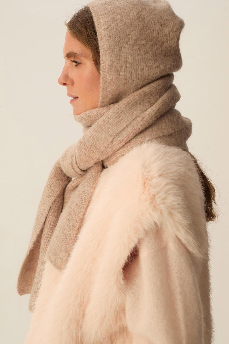 Capuche écharpe Audine Loup