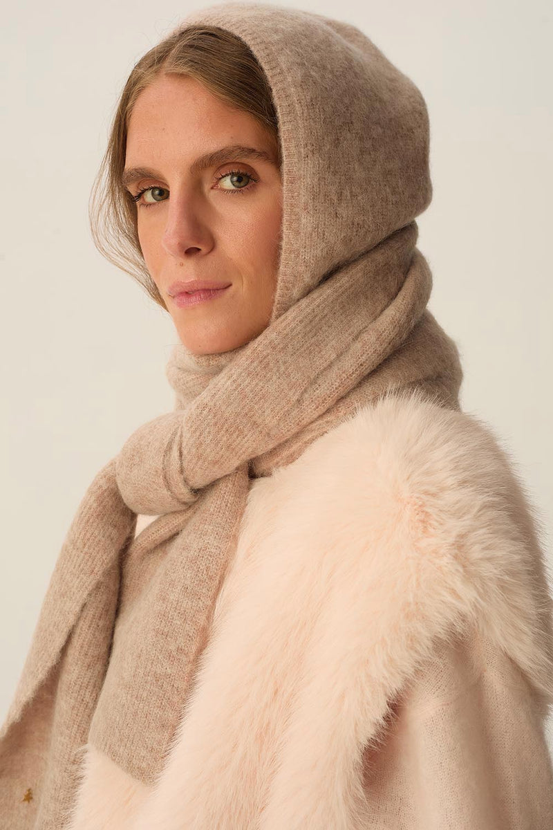 Capuche écharpe Audine Loup