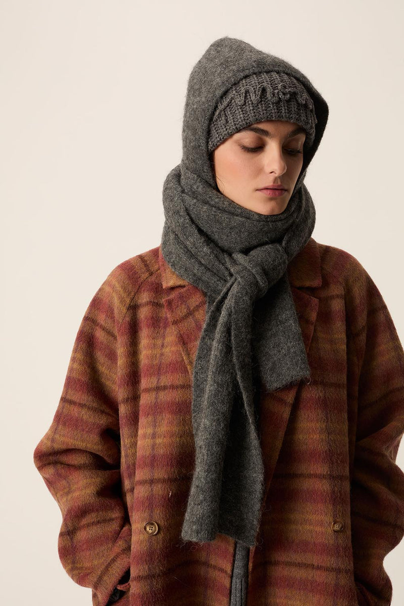 Capuche écharpe Audine Anthracite