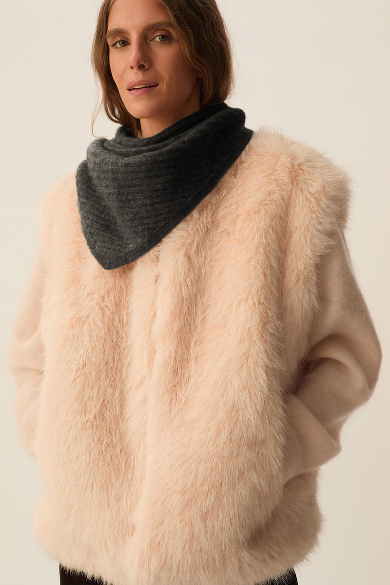 Echarpe triangle Aubelle Anthracite