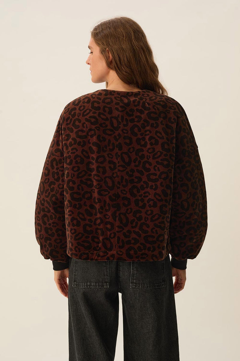 Veste maille Hilda Leopard