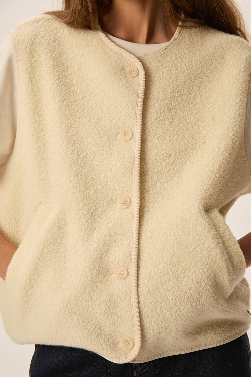 Veste maille Zlata Creme