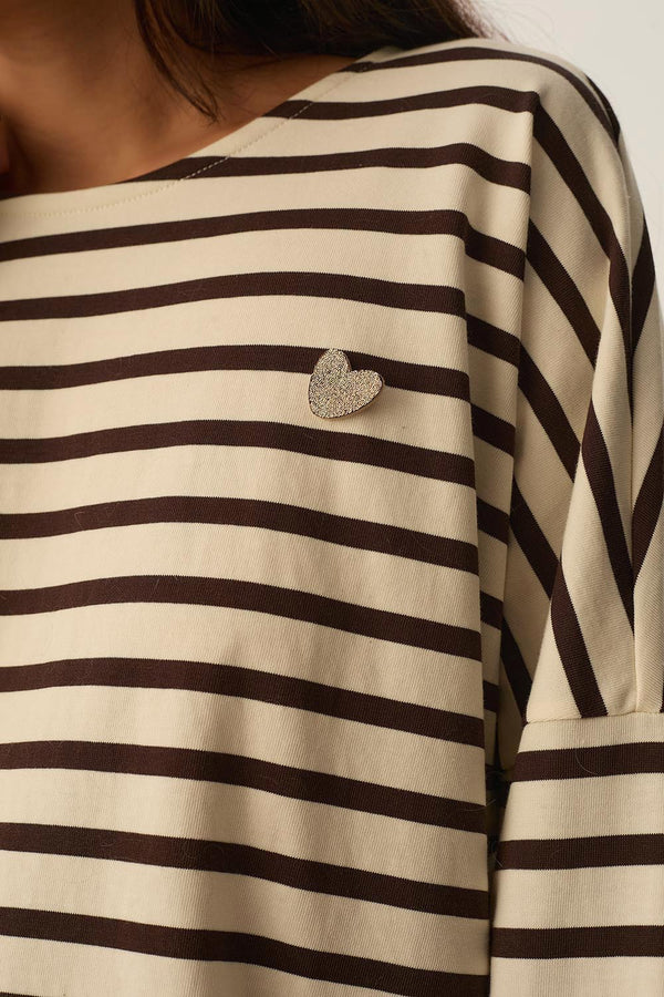 Marinière Filly Ecru/Coffee