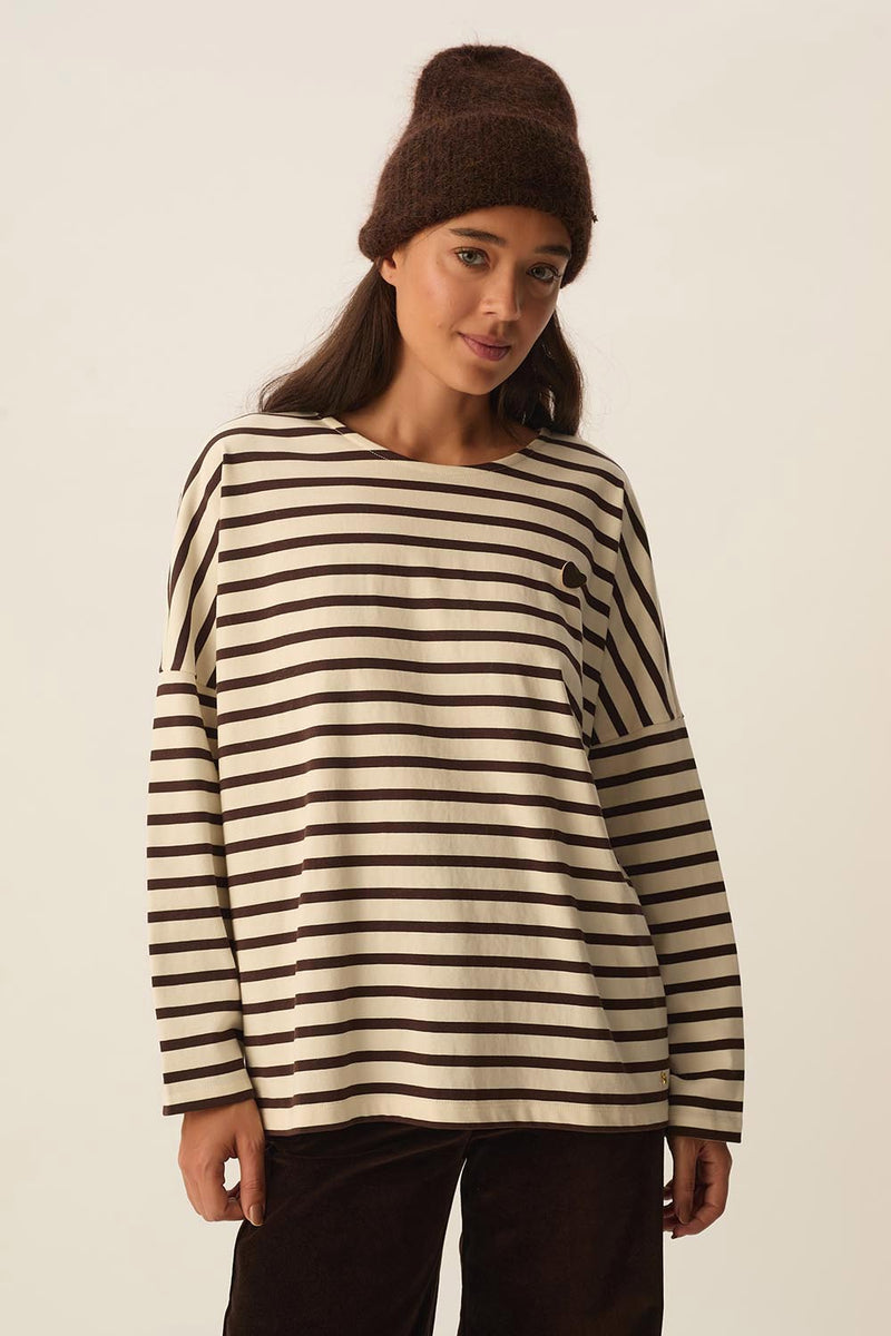 Marinière Filly Ecru/Coffee