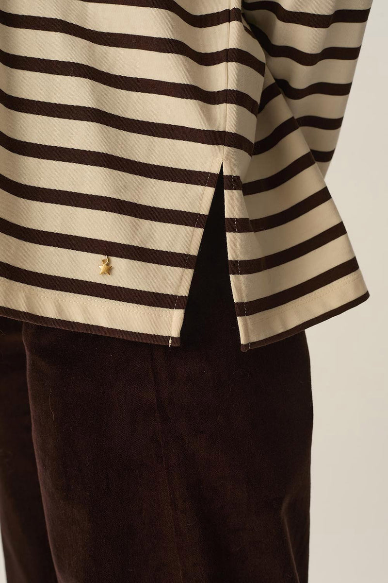 Marinière Filly Ecru/Coffee