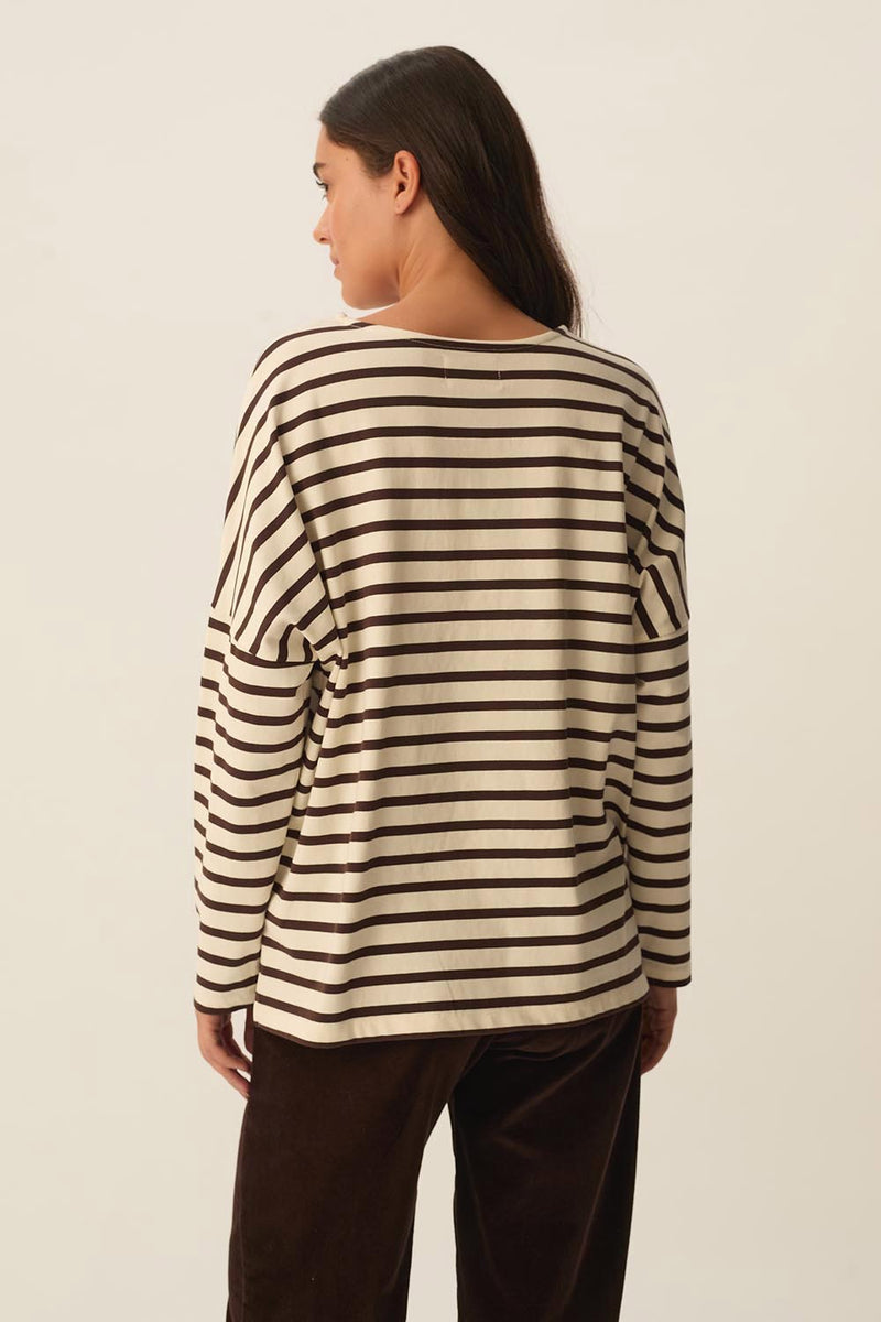 Marinière Filly Ecru/Coffee