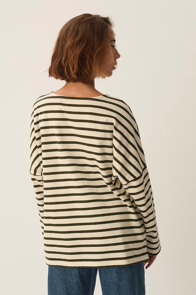 Marinière Filly Ecru/Pickle