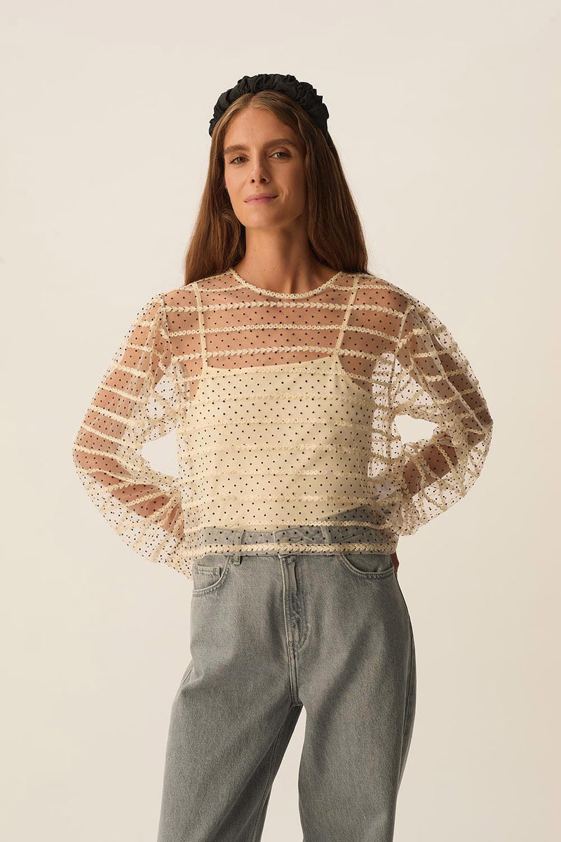 Tee-shirt Gabrielle Creme