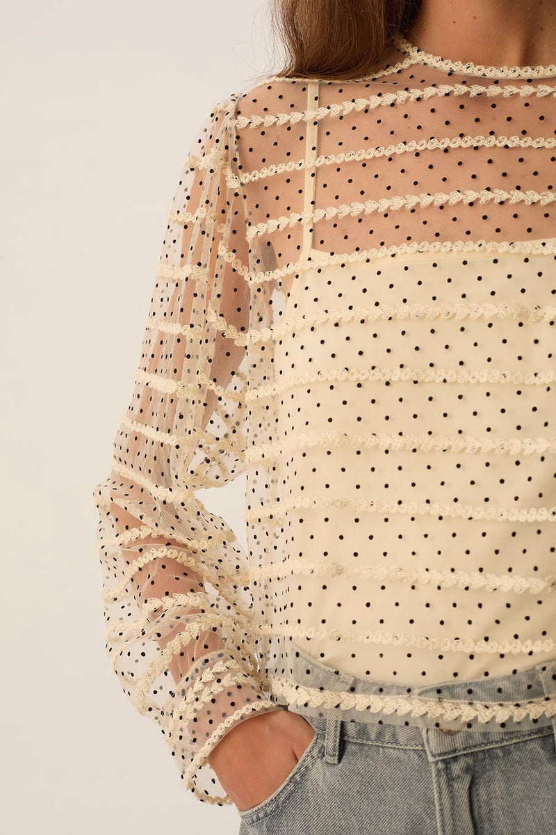 Tee-shirt Gabrielle Creme