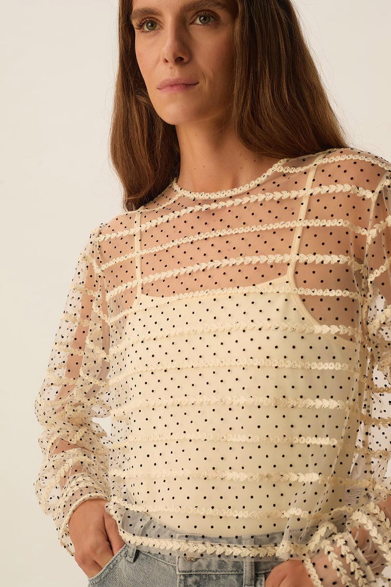 Tee-shirt Gabrielle Creme