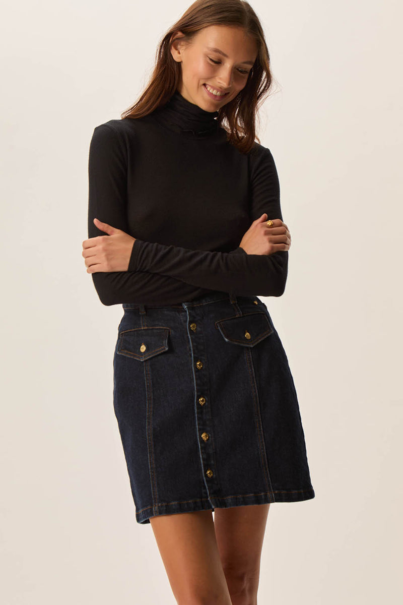 T-shirt Flore Noir